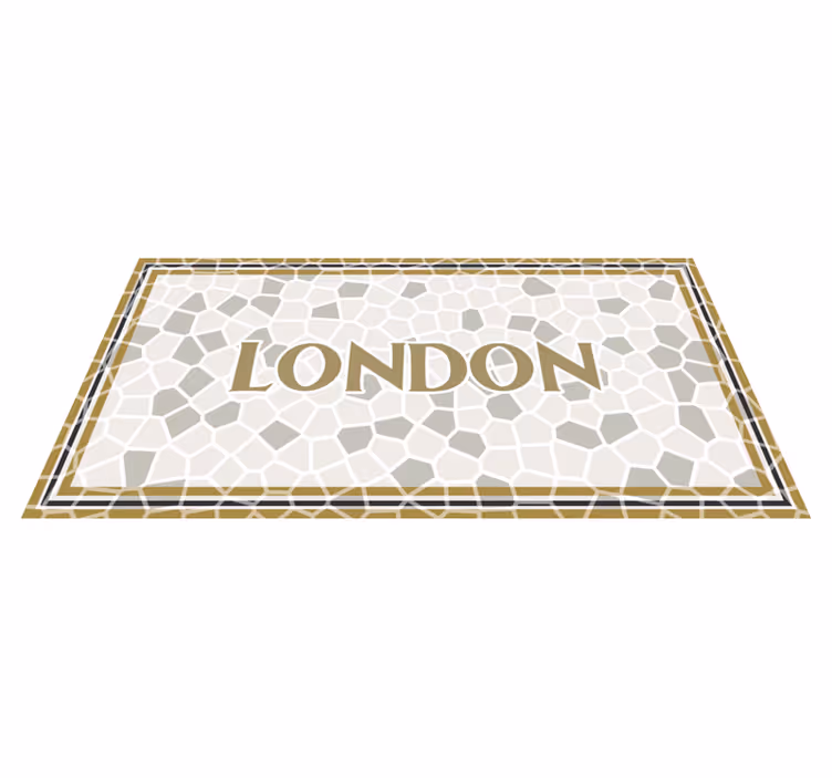 Londonski mozaik Vinilna preproga v mozaiku - TenStickers