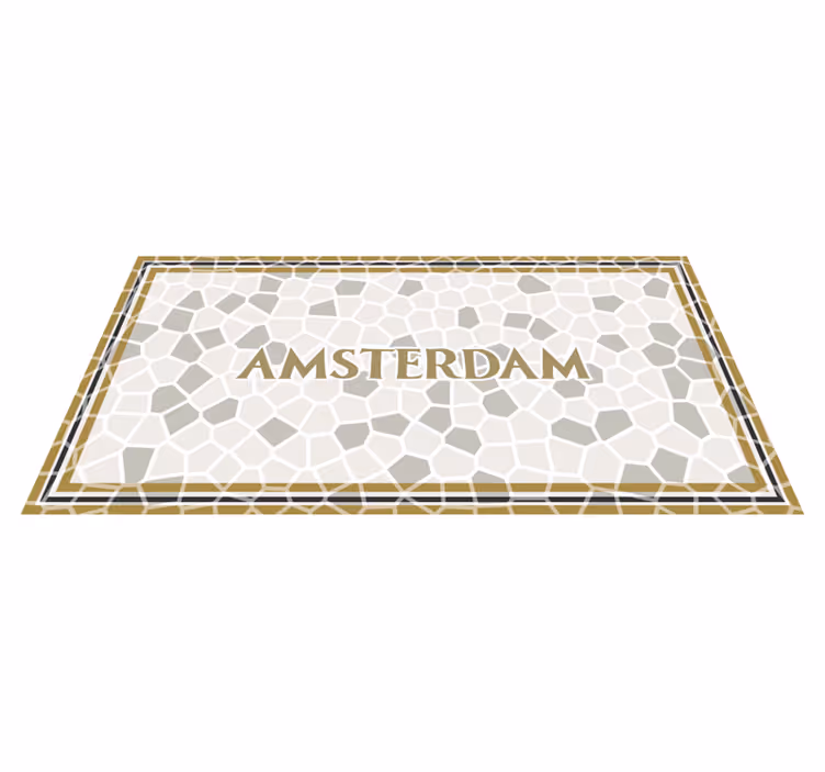 Amsterdamski mozaik Vinilna preproga v mozaiku - TenStickers