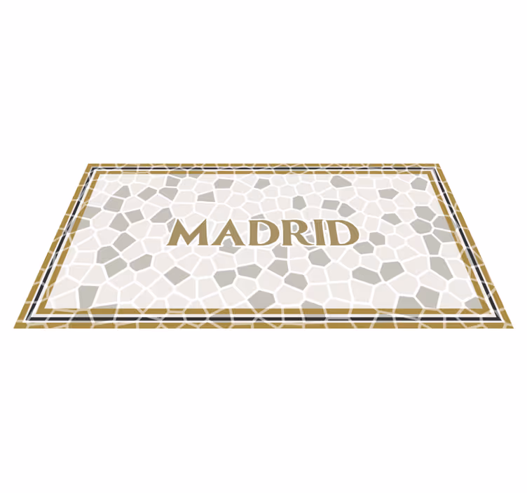 Madridski geometrijski vzorec Tepihi z imeni po meri - TenStickers
