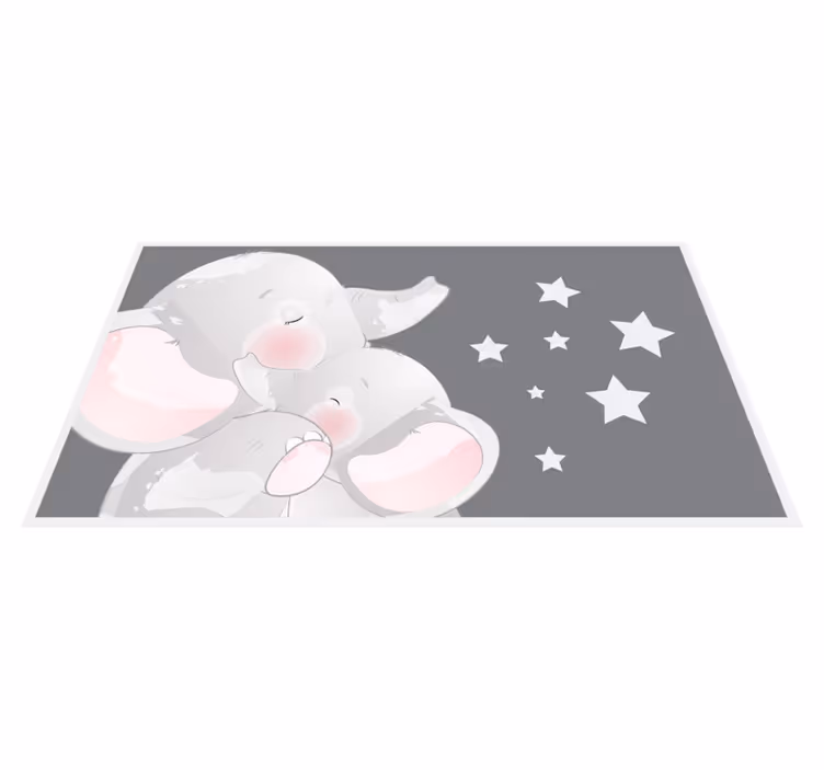 Preproga slonček in mama žival - TenStickers