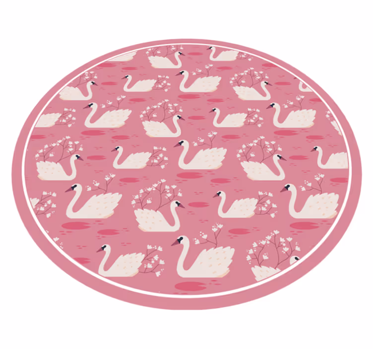 Labodje jezero spokojnost Vinilna preproga za dojenčke - TenStickers