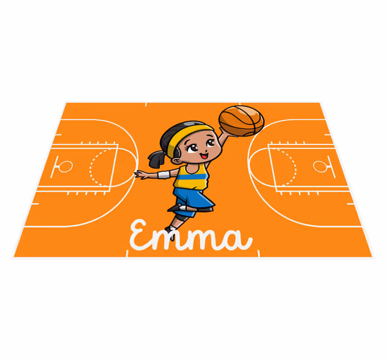 Personalizirano sodišče Vinilna preproga z imeni - TenStickers
