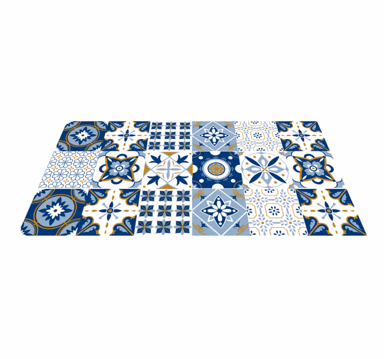 Vzorec azulejo Vinilna talna obloga v imitaciji ploščic - TenStickers