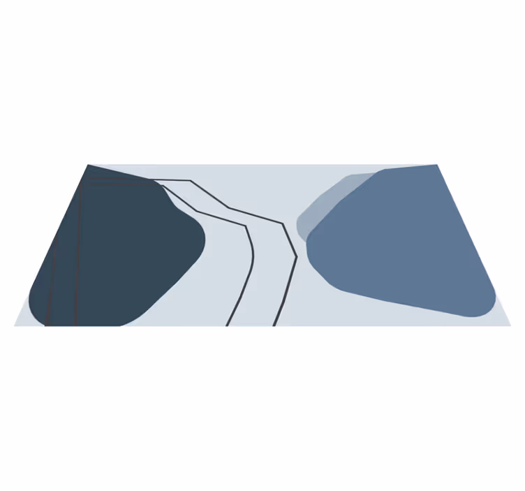 Vinilne preproge z geometrijskimi vzorci abstraktne konture - TenStickers