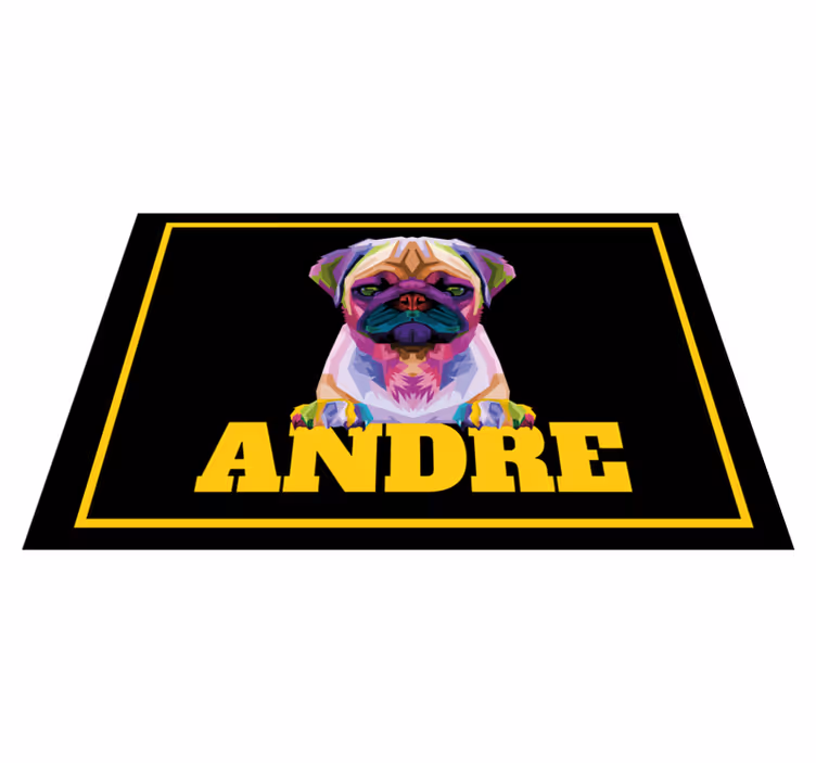Vinilna preproga z imeni za prilagodljive hišne ljubljenčke - TenStickers