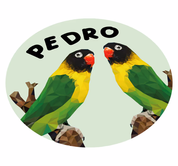 Prilagodljive zaljubljence Vinilna preproga z imeni - TenStickers