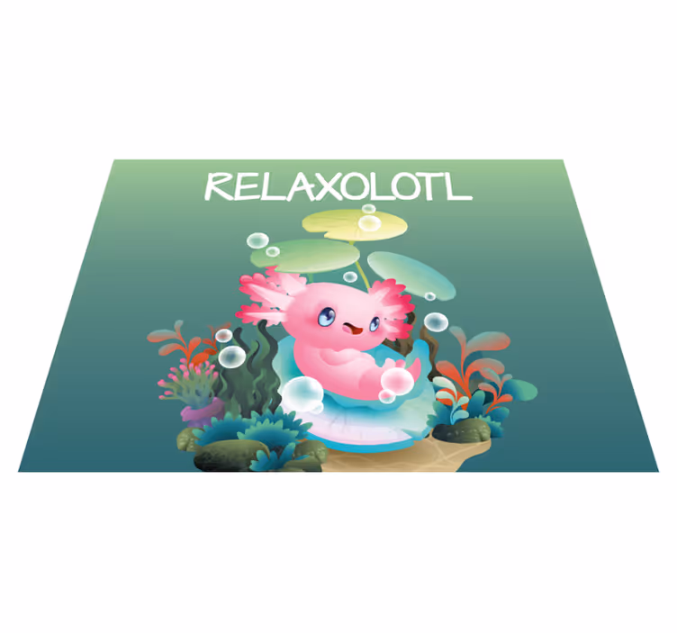 Relaxolotl ribnik Vinilne preproge v drugih vzorcih - TenStickers