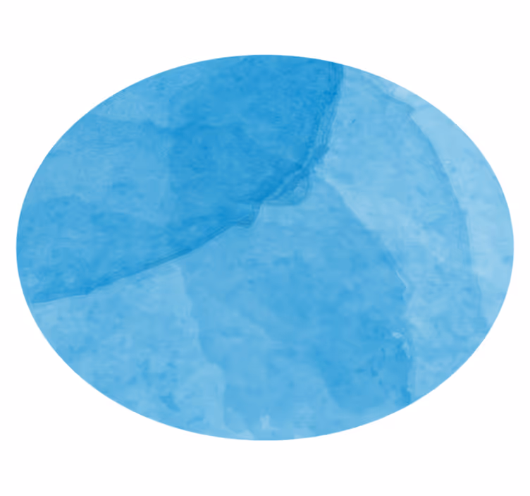 Minimalistična vinilna preproga abstraktno modri krogi - TenStickers