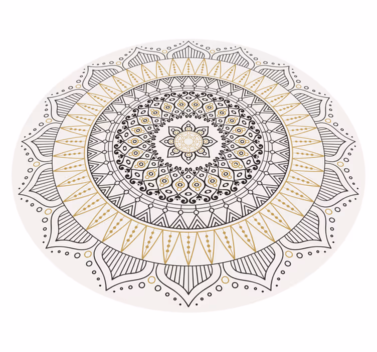 Osrednji del mandale Vinilna preproga mandala - TenStickers