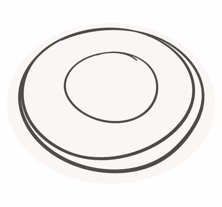 Koncentrični krogi minimalistična vinilna preproga - TenStickers