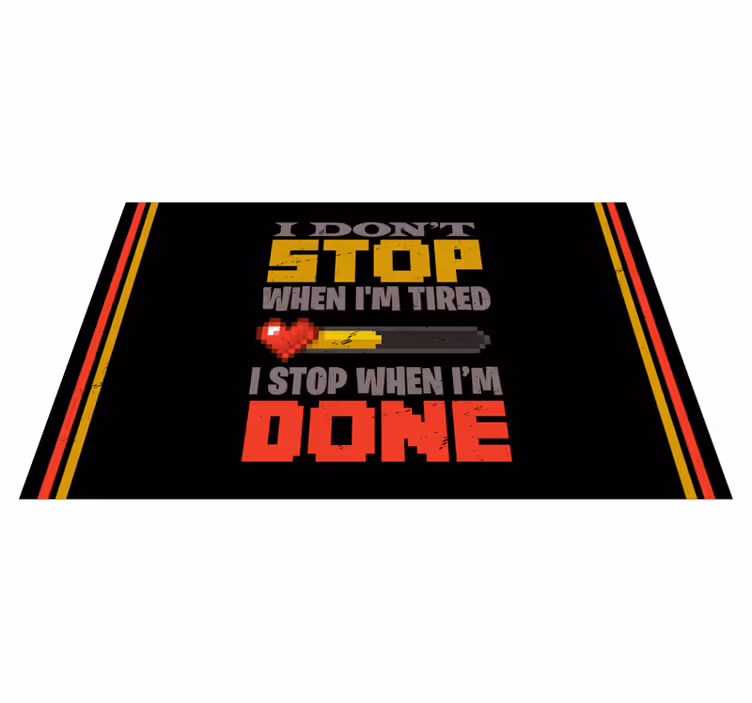Motivational statement bold colors vinilne preproge - TenStickers