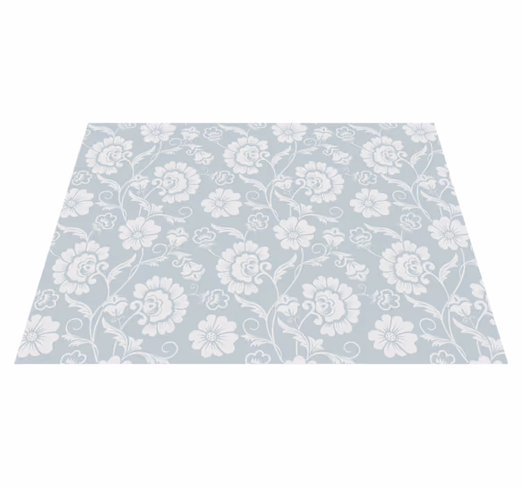 Elegant Floral Pattern cvetlična vinilna preproga - TenStickers