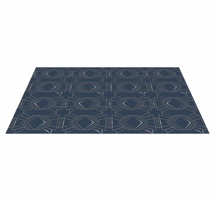 Modre in roza vintage oblike geometrijske podstavki - TenStickers