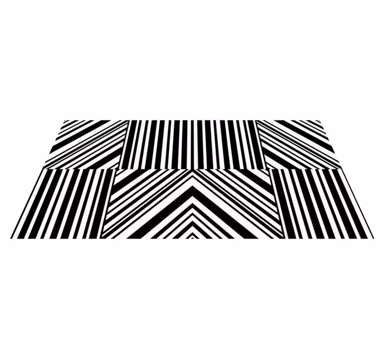Bold Striped Pattern Vinilna preproga s črtami - TenStickers