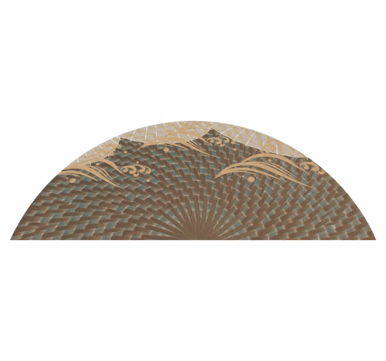 Japandi textured style vinilna preproga za dnevno sobo - TenStickers