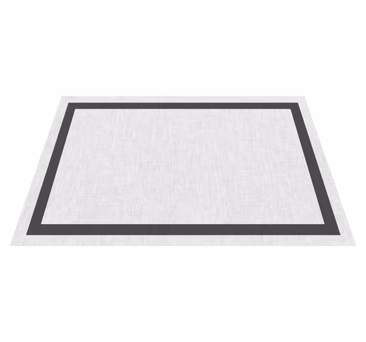 Bela in siva teplon minimalistična preproga - TenStickers