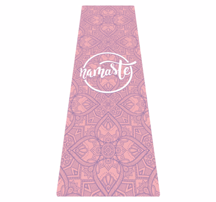 Namaste joga preproge z motivacijskimi napisami - TenStickers