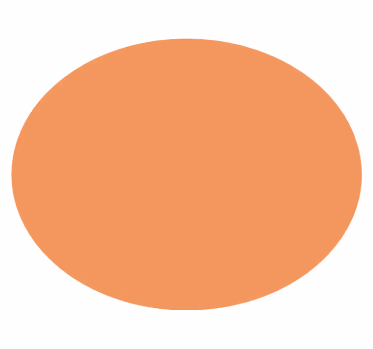 apricot crush Okrogla vinilna preproga - TenStickers