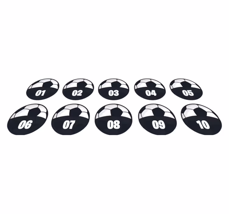 Nogometni trening paket Tinejdžerske vinilna preproga - TenStickers
