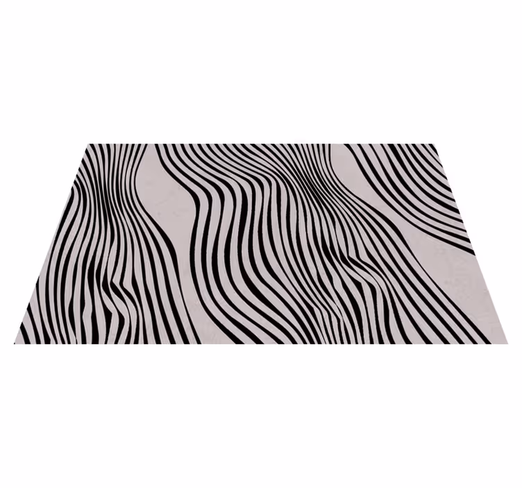 Black abstract lines neutral background vinilna preproga - TenStickers