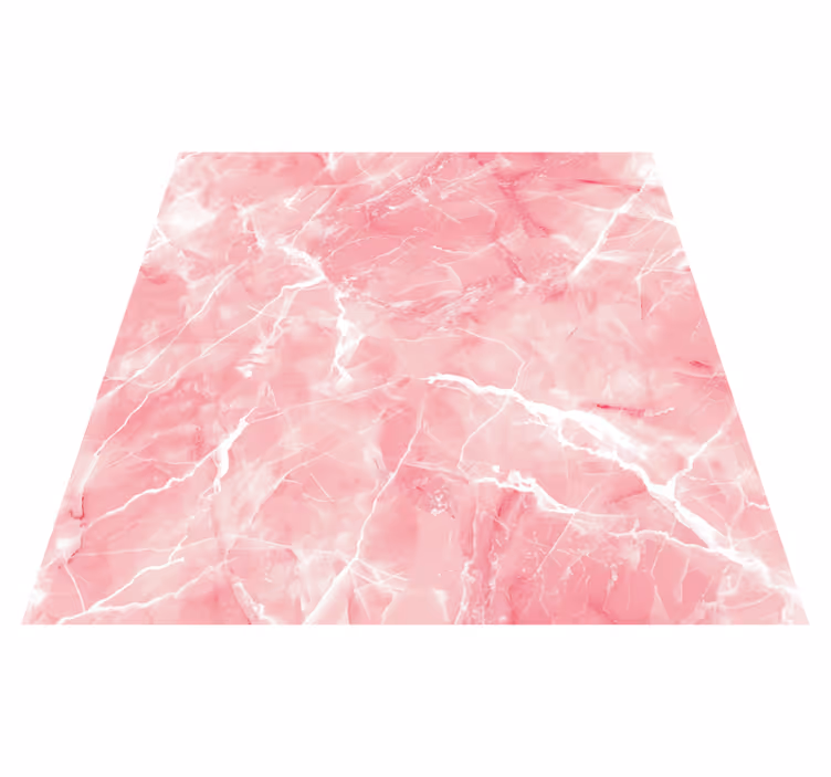 Roza pastelni odtenek Marmorna vinilna preproga - TenStickers