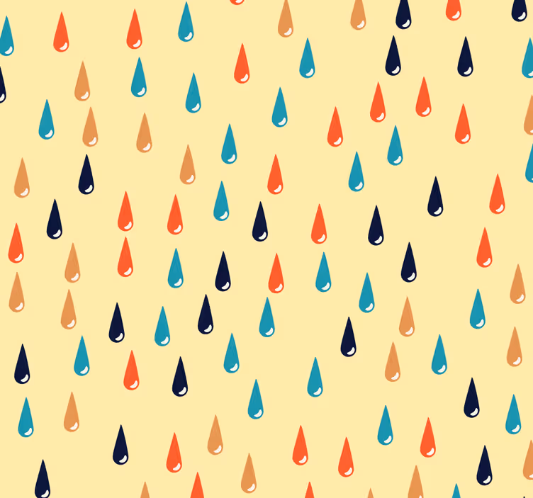 Motiv dežne kaplje geometrijski ozadje - TenStickers