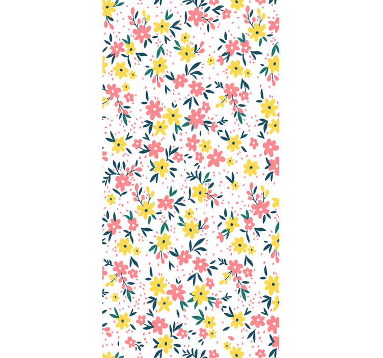 Colorful stylish pattern tapeta z motivom vrtnice - TenStickers