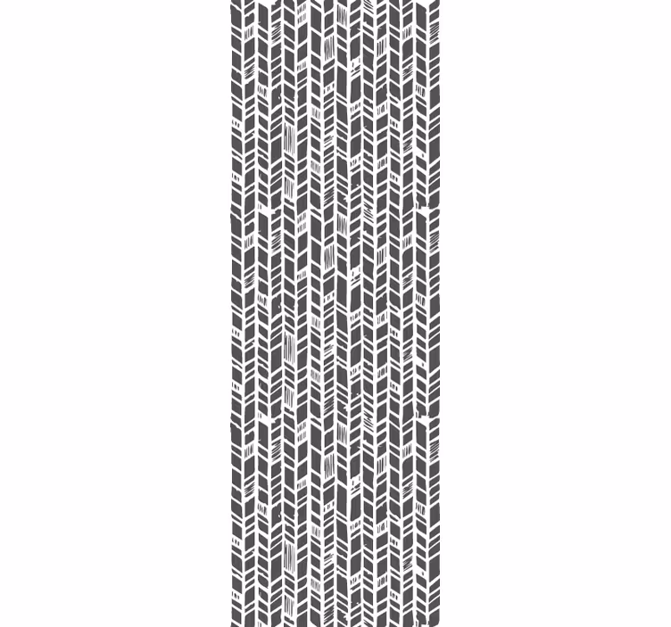 Stylised grey chevron tapeta za vhod - TenStickers