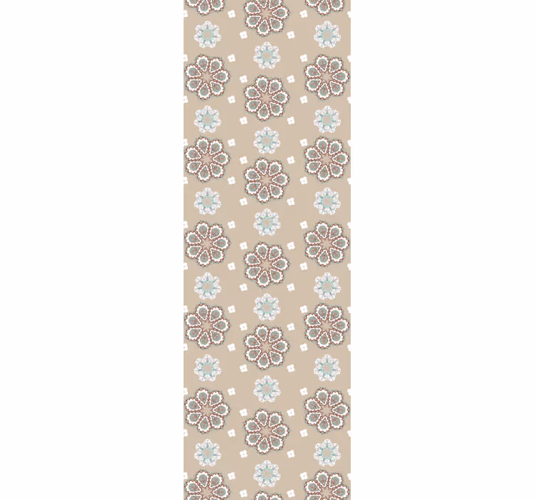 Bež eleganten motiv tapeta z motivom vrtnice - TenStickers