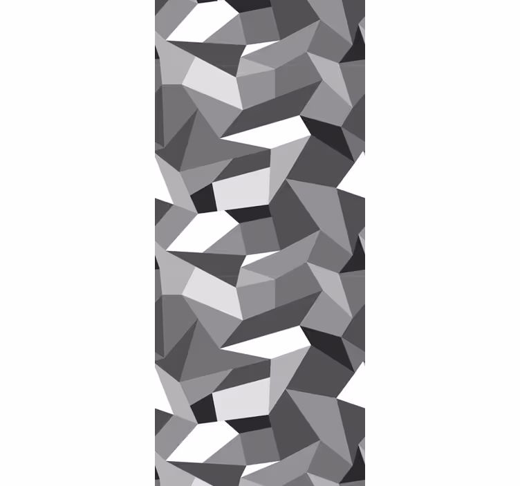 Sive nepravilne oblike geometrijski zidni papir - TenStickers