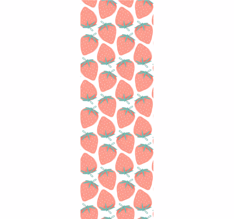 Motiv z vzorcem jagod Tapete za kuhinjo - TenStickers