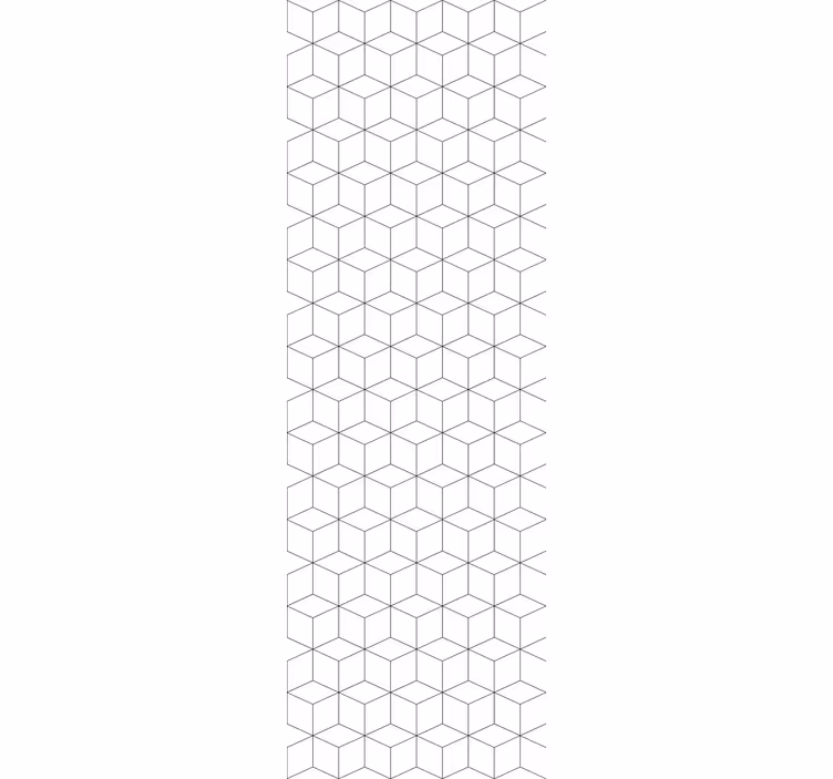 Beli šesterokotni motiv geometrijski zidni papir - TenStickers