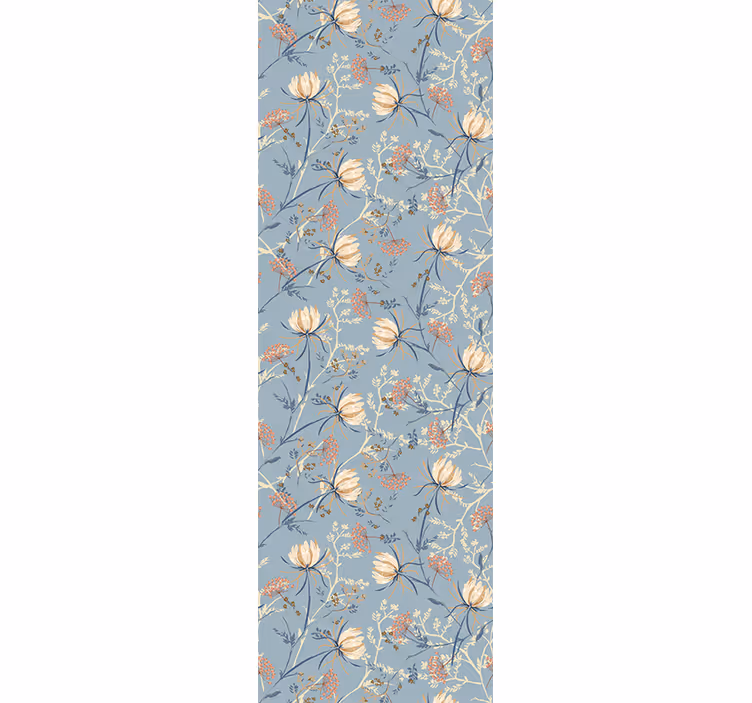 Blue nature scene tapeta z motivom vrtnice - TenStickers