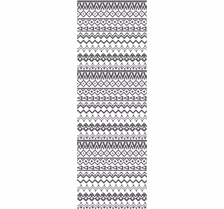 Sivo-bel geometrijski motiv Skandinavski tapeti - TenStickers