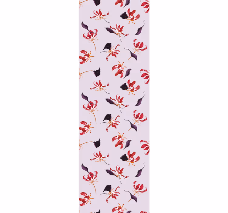Romance pink pattern tapeta z motivom vrtnice - TenStickers