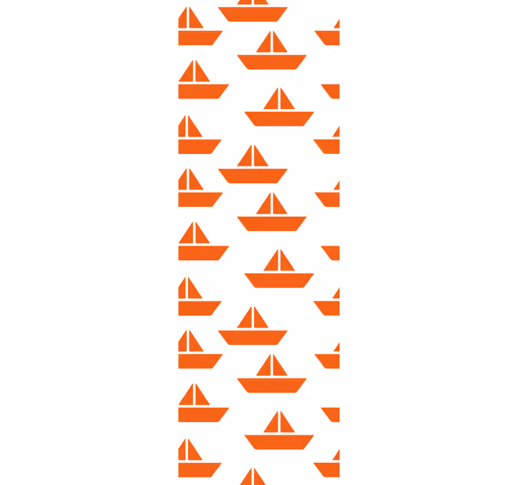 Tapete za otroške sobe z motivom oranžne jadrnice - TenStickers