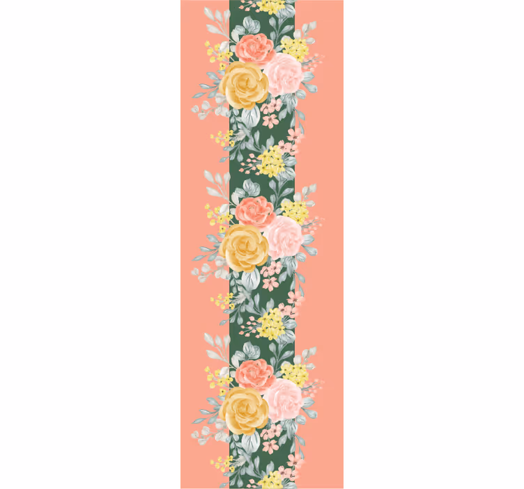 Roses and greenery tapeta z motivom vrtnice - TenStickers
