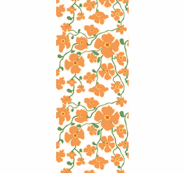 Blossoming floral design tapeta z motivom vrtnice - TenStickers