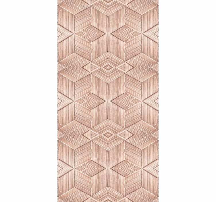 Intricate patterns na lesenem ozadju - TenStickers