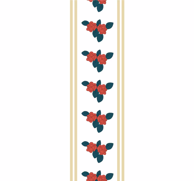 Elegant rose motif tapeta z motivom vrtnice - TenStickers