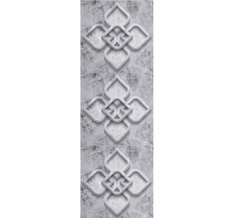 Eleganten geometrijski motiv kamniti tapeti - TenStickers