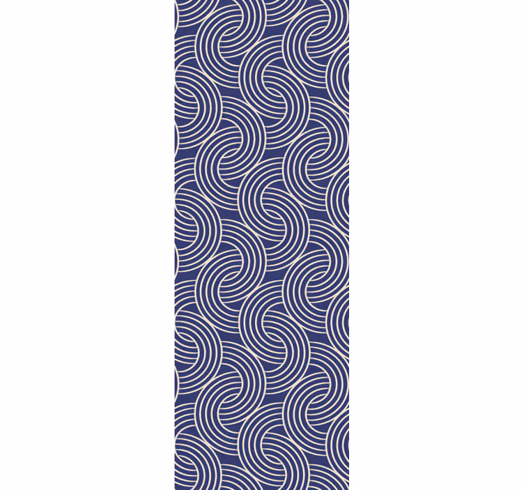 Elegantni spiralni valovi geometrijski zidni papir - TenStickers