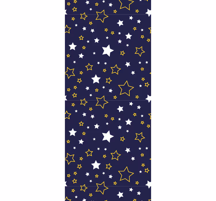 Navy starry night tapeta z zvezdami - TenStickers