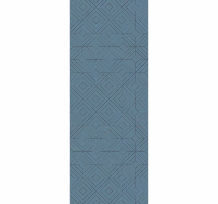 Art déco modre črte geometrijski zidni papir - TenStickers