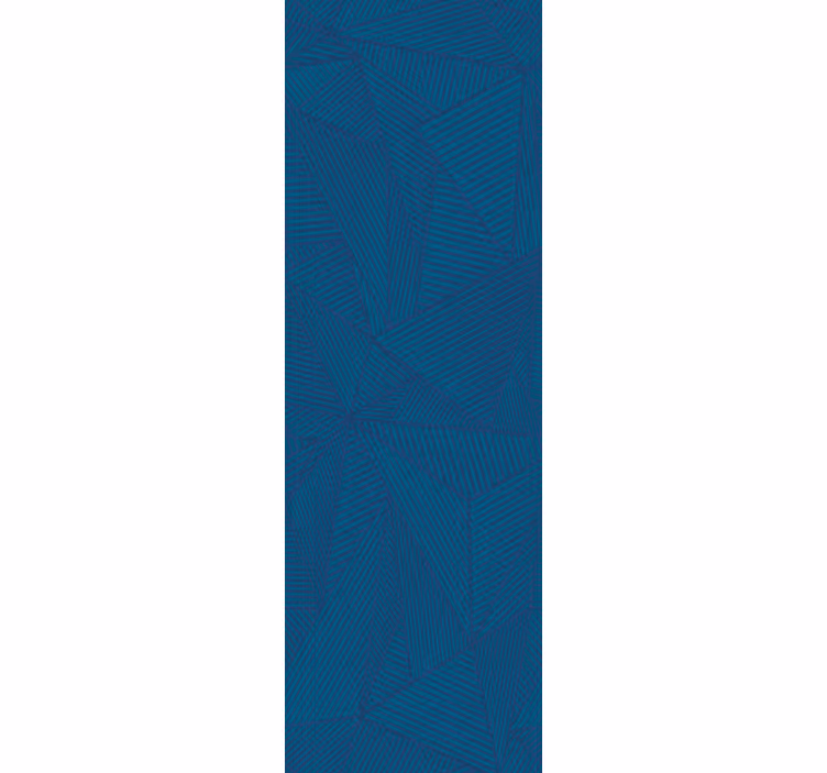 Modre geometrijske fasete Trikotniški tapeti - TenStickers
