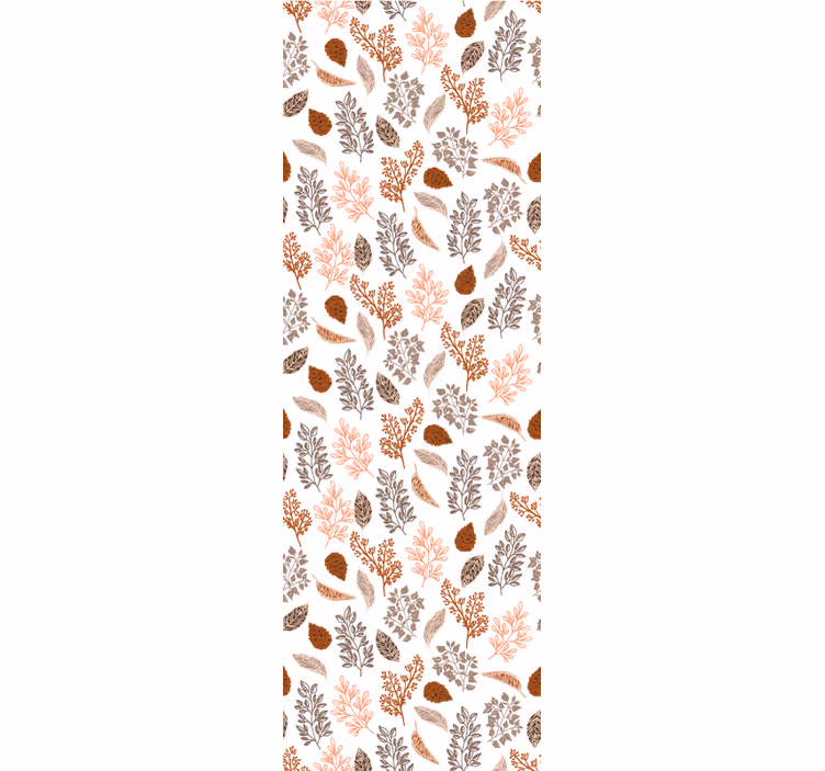 Autumn botanical scatter tapeta z listi - TenStickers