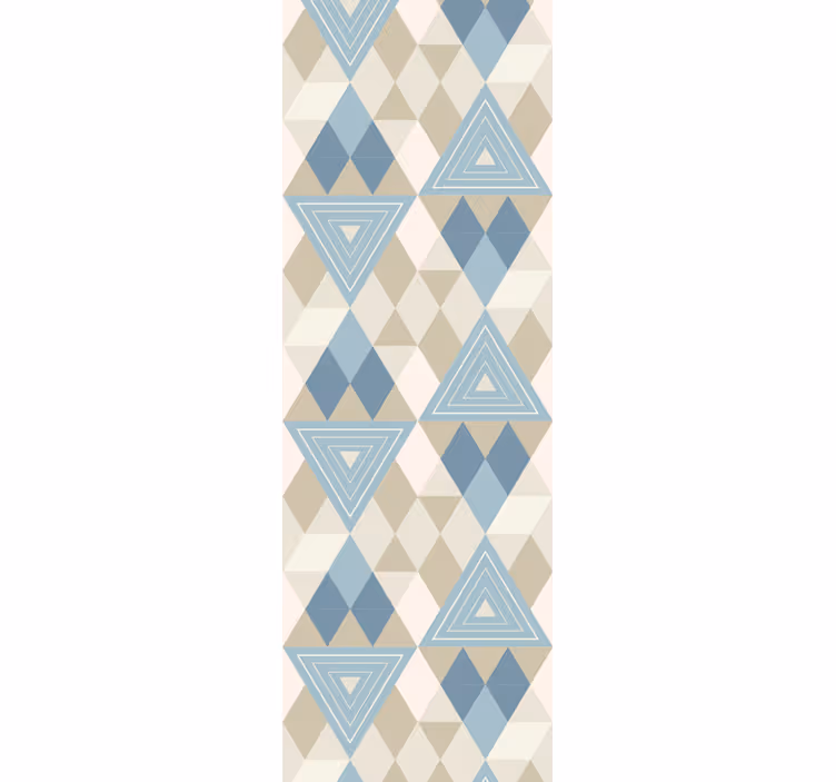 Trikotniki in diamanti geometrijski zidni papir - TenStickers