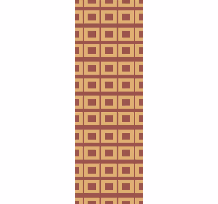Retro geometrijske kocke kvadratno tapeta - TenStickers