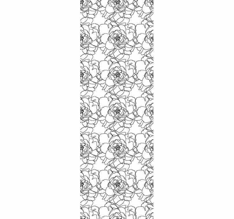 Elegantno cvetenje cvetov cvetlični ornamentalni zidni papir - TenStickers