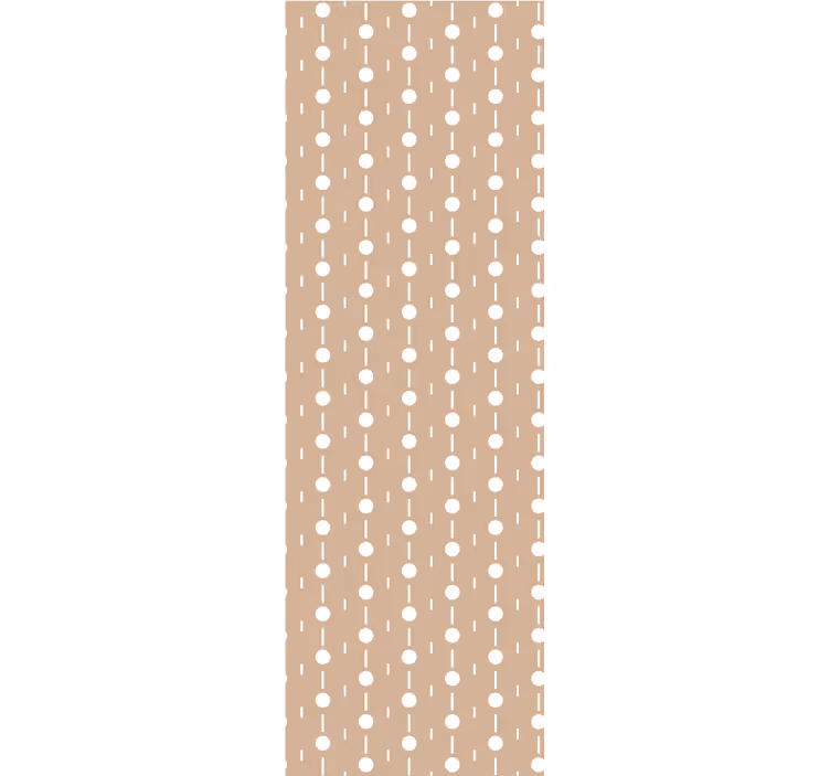 Circular white dots pikasta tapeta za steno - TenStickers